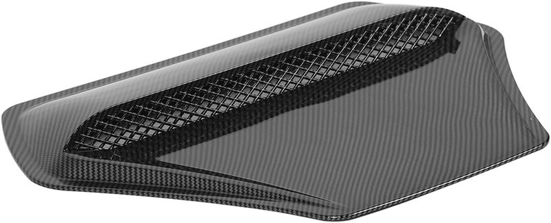 Long term heavy use compatible Tbest Car Hood Air Vent Cover Heat Resistance Bonnet Outlet Trim Replacement for Lancer Evolution X EVO 10 Ralliart 2008 2015 Universal Fit ABS Material (Carbon Fiber Pattern) High strength upgraded material - Image 2