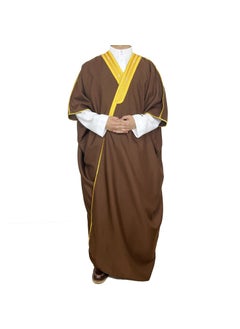 Generic Cross-Border Embroidery Mens Formal Gown Arabic Conservative Long Kaftan Gown Malay-Arab Culture Academic Speech Gown White  - Image 2