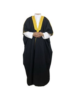 Generic Cross-Border Embroidery Mens Formal Gown Arabic Conservative Long Kaftan Gown Malay-Arab Culture Academic Speech Gown White  - Image 3