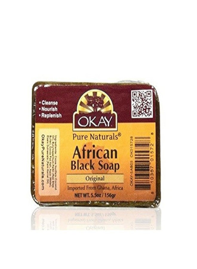 Okay African Black Soap, Original, 5.5 oz (Pack of 6)