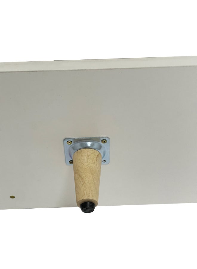 بست وان وحدة تلفاز عصرية وأنيقة للحفاظ على غرفة المعيشة منظمة وراقية 120x38x30 سم MDF أبيض - Image 4