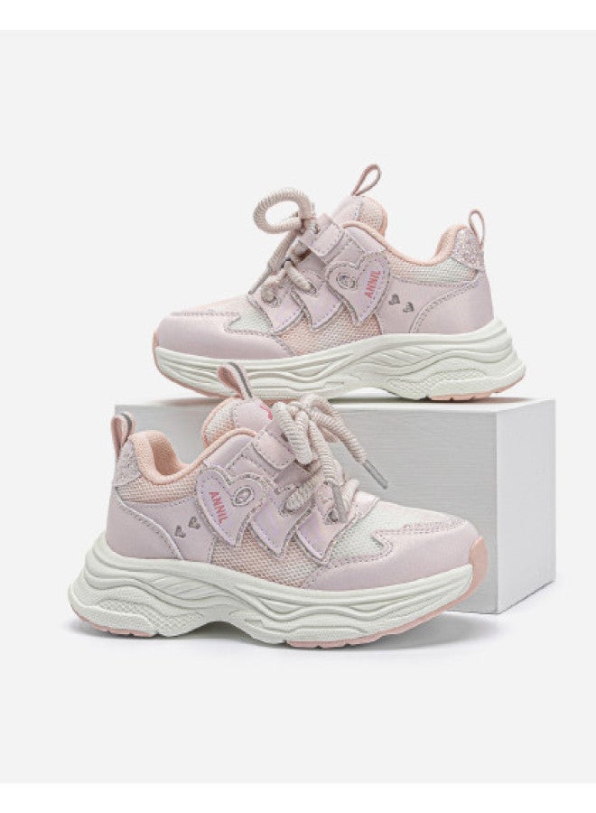 Annil Campus Sneakers Summer 2025 Girls' Shoes Big Kids Breathable Mesh Sports Shoes Children's Running Shoes - Image 1