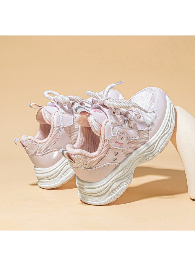 Annil Campus Sneakers Summer 2025 Girls' Shoes Big Kids Breathable Mesh Sports Shoes Children's Running Shoes - Image 3
