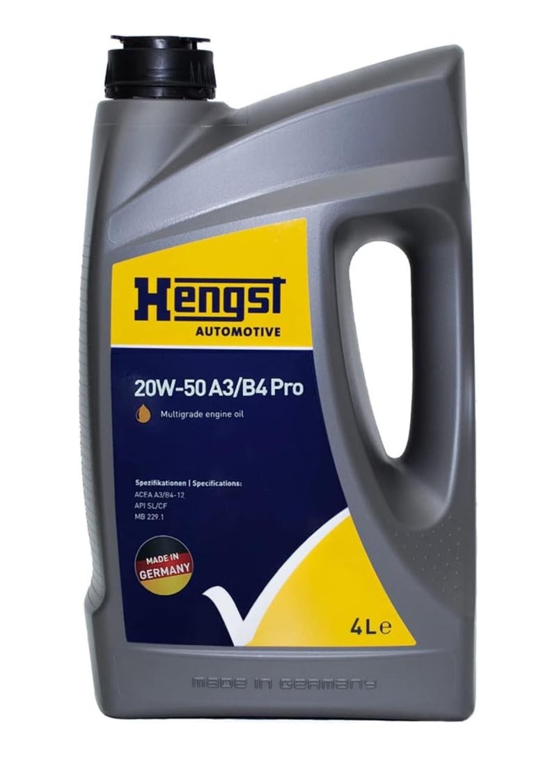 Hengst 20W-50 A3/B4 Pro 4Liter