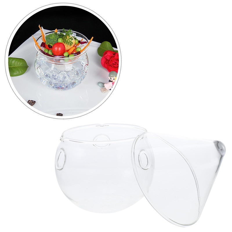 Glass Salad Bowl 170ml Creative Molecular Cuisine Food Holder for Kitchen Dining - Image 5