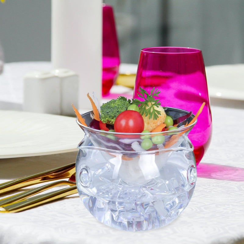 Glass Salad Bowl 170ml Creative Molecular Cuisine Food Holder for Kitchen Dining - Image 4