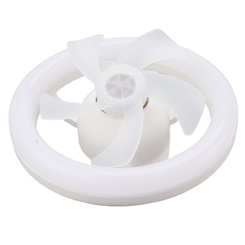 Ceiling Fan Light: 10.2In Diameter, 3 Light Modes 3 Speeds - 360° Rotating Head Timing Memory Function, Dimmable Fan Light Combo for Home Bedrooms Offices Nurseries - Image 4