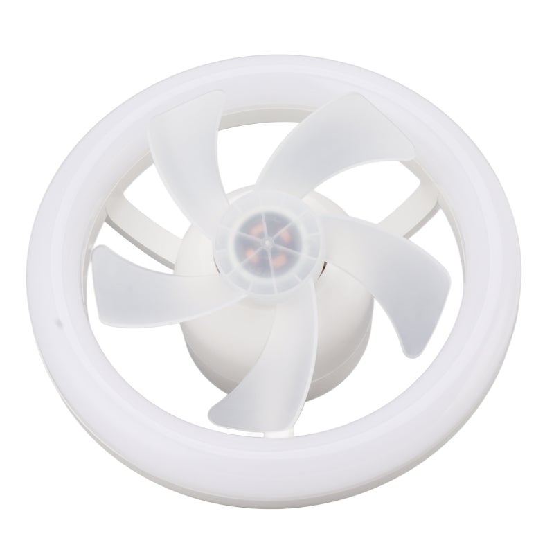 Ceiling Fan Light: 10.2In Diameter, 3 Light Modes 3 Speeds - 360° Rotating Head Timing Memory Function, Dimmable Fan Light Combo for Home Bedrooms Offices Nurseries - Image 3