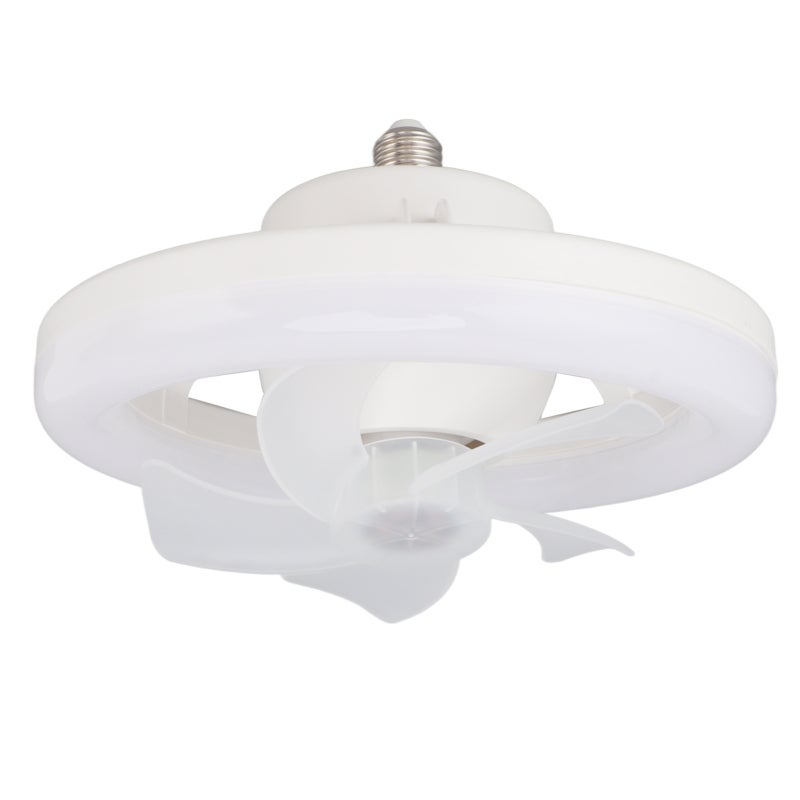 Ceiling Fan Light: 10.2In Diameter, 3 Light Modes 3 Speeds - 360° Rotating Head Timing Memory Function, Dimmable Fan Light Combo for Home Bedrooms Offices Nurseries - Image 2