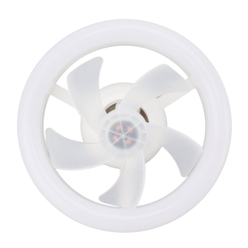 Ceiling Fan Light: 10.2In Diameter, 3 Light Modes 3 Speeds - 360° Rotating Head Timing Memory Function, Dimmable Fan Light Combo for Home Bedrooms Offices Nurseries - Image 5
