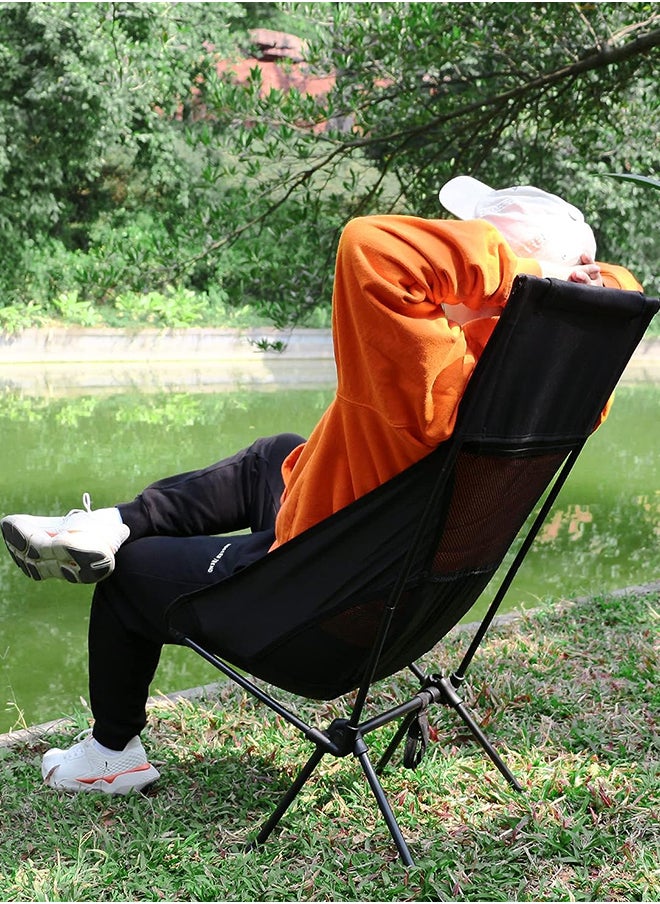 Sharpdo Camping Chair Portable Folding Chairs with Storage Bag High Back Oxford Cloth Portable Collapsible Chairs for Outdoor Camp Picnic Hiking Beach Lawn Travel  - Image 2