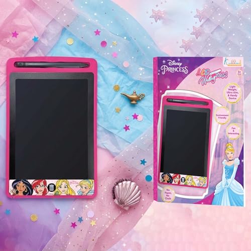 Kriiddaank Princess LCD Tablet, 8.5 Inch Electronic Drawing Pad & Tablet for Kids, Rewritable LCD Board, Toddler Travel Slate for Girls, Birthday Gift for 3 4 5 6 7 8 9 Year, Princess Theme Color - Image 1