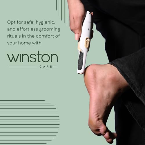 Winston Electric Callus Remover for Feet | 120 Min Runtime, Fast Charging | Rechargeable Foot File | 2 Speed Pedicure Tool for Hard Skin, Cracked Heels & Dead Skin Remover | 1 Year Warranty - Image 2
