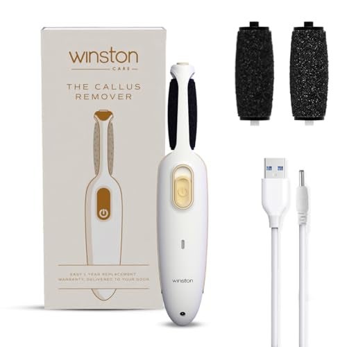 Winston Electric Callus Remover for Feet | 120 Min Runtime, Fast Charging | Rechargeable Foot File | 2 Speed Pedicure Tool for Hard Skin, Cracked Heels & Dead Skin Remover | 1 Year Warranty - Image 1