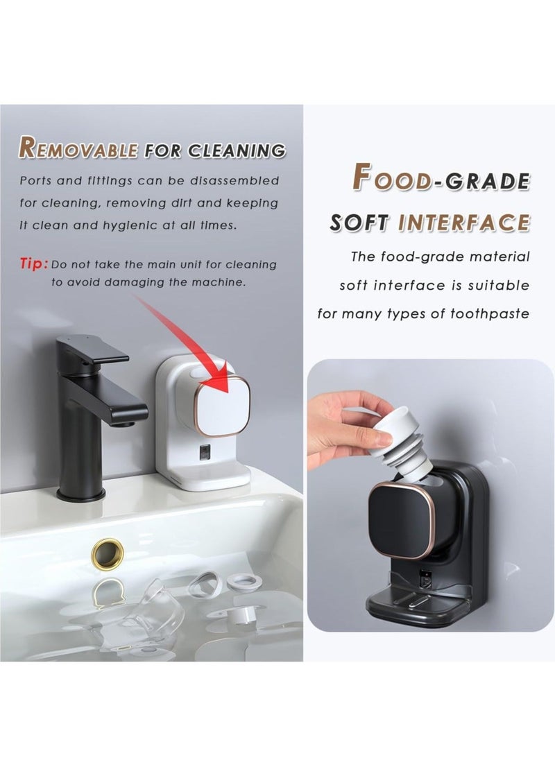 Generic - Automatic Toothpaste Dispenser with Sensor, Toothpaste Squeezer, Wall Mounted Toothpaste Dispenser for Kids (Black) - Image 1