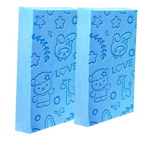 Peritwinkle Peritwinkle Ultra Soft Exfoliating SpongeAsian Bath Sponge For ShowerJapanese Spa Cellulite MassagerDead Skin Remover Sponge For BodyFace Scrubber multiclour Pack of 2  - Image 5