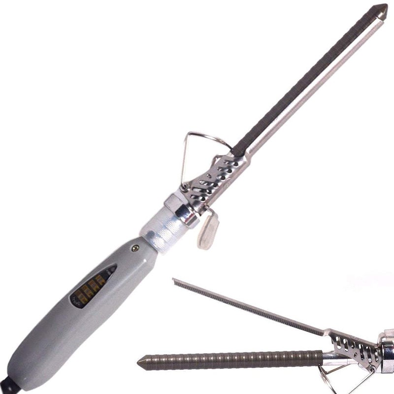 Concepta Professional Hair Curler Iron Rod Brush Styler for Women Professional Hair Curler Tong with Machine Stick and Rolle (Silver) - Image 1