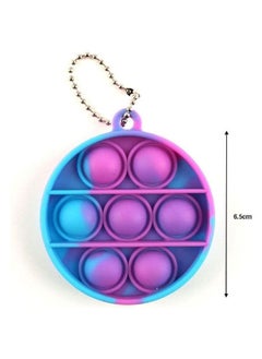 NIBEMINENT Push Pop Bubble Sensory Stress Relief Non-Toxic And Tasteless Fidget Keychain Toy 6.5cm  - Image 2