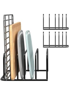 2 Pack Cutting Board Organizer Cutting Board Holder Rack Metal Baking Pan Holder Rack Pots Pan Lids Rack Chopping Board Organizer Stand for Kitchen Cabinet Countertop Bakeware Organizer - pzsku/Z145219A63E16BCECB098Z/45/_/1726129970/a6d857ed-d201-4ae9-89fe-bef7297c320d