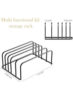 2 Pack Cutting Board Organizer Cutting Board Holder Rack Metal Baking Pan Holder Rack Pots Pan Lids Rack Chopping Board Organizer Stand for Kitchen Cabinet Countertop Bakeware Organizer - pzsku/Z145219A63E16BCECB098Z/45/_/1726129991/277921ee-728f-4b33-a0e8-ac82a8056f11