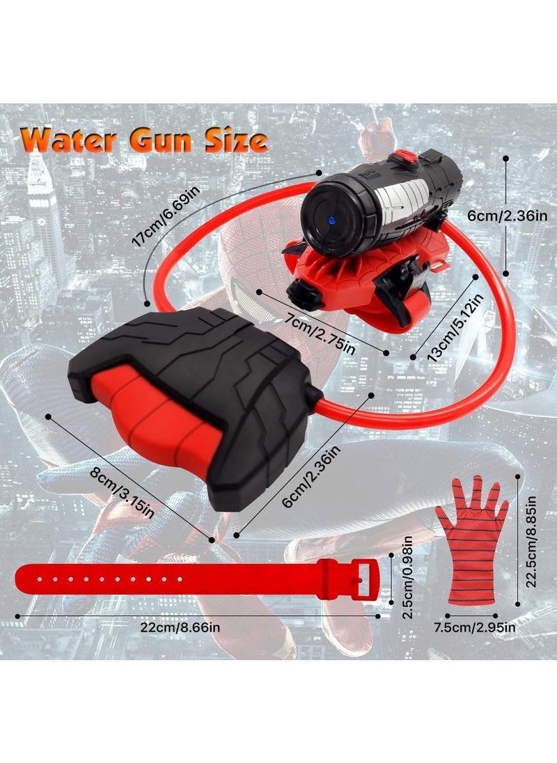 MAOGEDA Spider-Man Wrist Water Gun with Glove - Spider Web Shooters Toy - Summer Outdoor Toy for Kids - Heroic Wrist Water Blaster - Perfect Gift for Boys and Girls - Essential for Water Battles and Cosplay  - Image 2