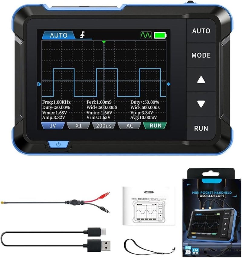 Upgraded 2 In 1 Digital Portable Oscilloscope DSO153 1MHz Bandwidth 5MS s Sampling Rate Built In Signal Generator - Image 2