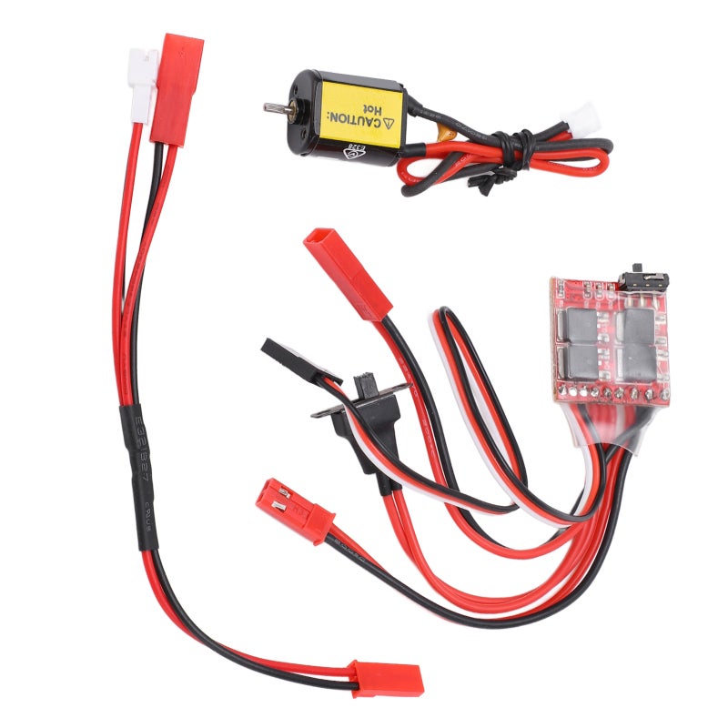 Brushed RC Motor 030 88T High Torque Low Noise with 30A ESC - Durable Copper Winding Easy To Install Brushed Motor for 1/24 RC Crawler Axial SCX24 Upgrade DIY Power - Image 3