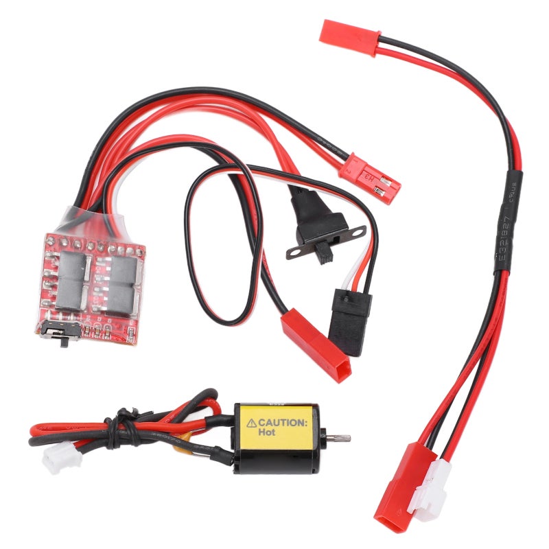 Brushed RC Motor 030 88T High Torque Low Noise with 30A ESC - Durable Copper Winding Easy To Install Brushed Motor for 1/24 RC Crawler Axial SCX24 Upgrade DIY Power - Image 1
