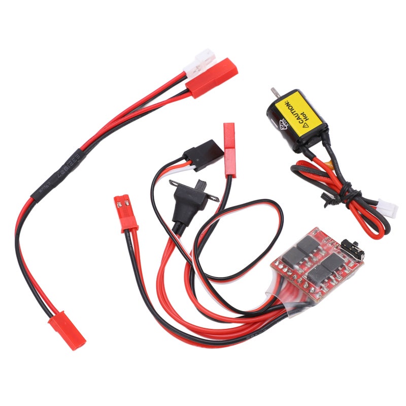 Brushed RC Motor 030 88T High Torque Low Noise with 30A ESC - Durable Copper Winding Easy To Install Brushed Motor for 1/24 RC Crawler Axial SCX24 Upgrade DIY Power - Image 5