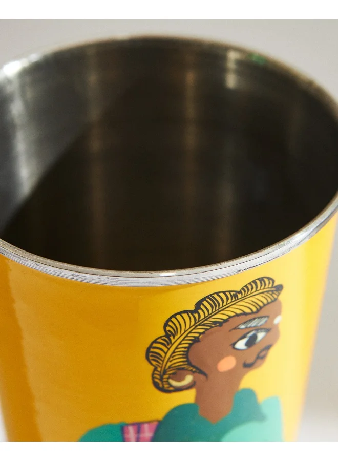 Chumbak Lungi Man Steel Tumbler - Large, 400ml