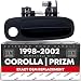T1A Exterior Front Passenger Door Handle Replacement Compatible with 19982002 Toyota Corolla 19982002 Chevrolet Prizm Textured Black Plastic OEM 6921002030 6921002040 6921002050 94857480 - Image 2