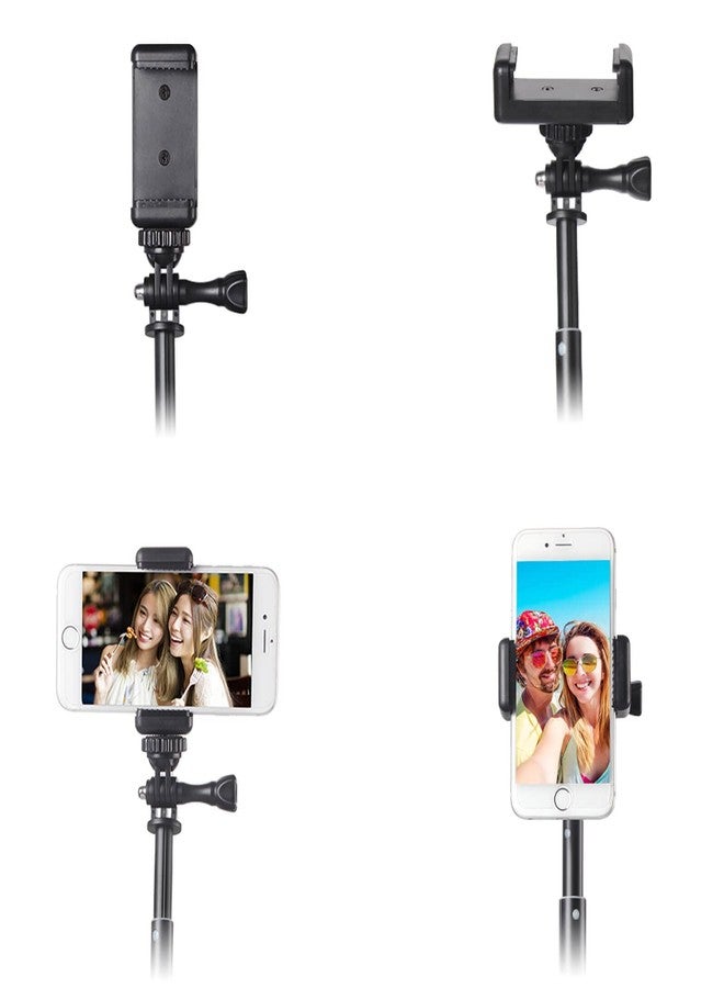 HSU Extendable Selfie Stick， Waterproof Hand Grip for GoPro Hero 13/12/11/10/9/8/7/6/5/4, Handheld Monopod Compatible with Cell Phones, AKASO Campark Insta360 X4 X3 and Other Action Cameras - Image 4