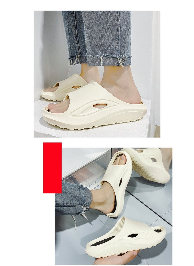 NIBEMINENT Men's Slippers Indoor Leisure Sports Couple Beach Shoes Summer Outdoor Anti Slip Thick Sole Designer Sandals for Men  - Image 4