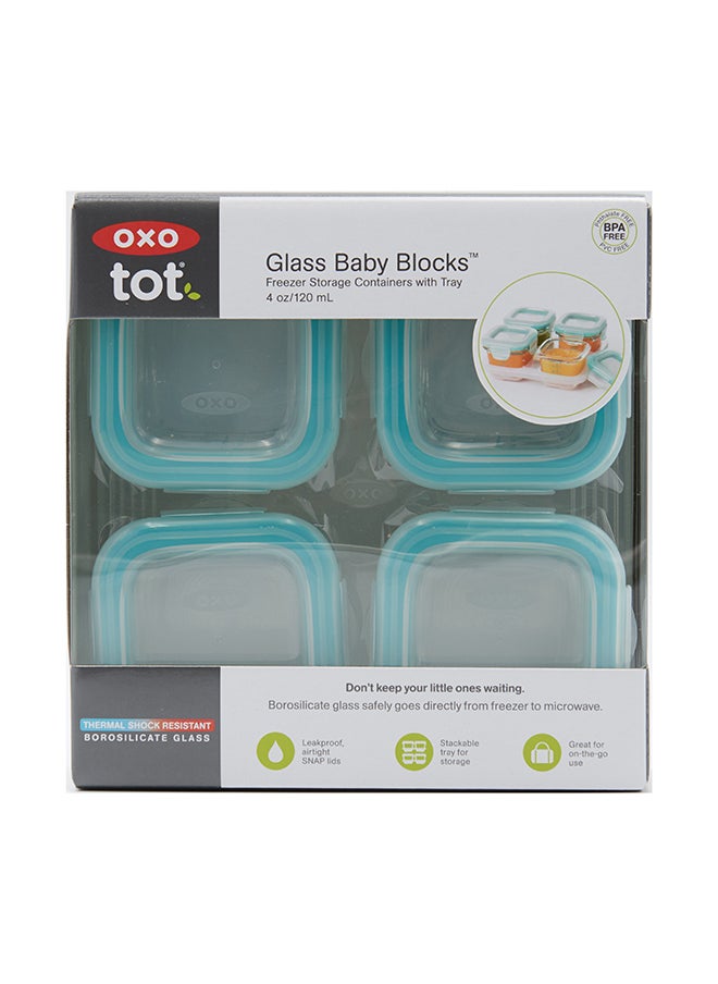 Glass Baby Blocks (4 Oz) - Teal - pzsku/Z14526824043C5D454739Z/45/_/1710423096/b908c5a3-013d-45cd-8803-831dfeb0d69d