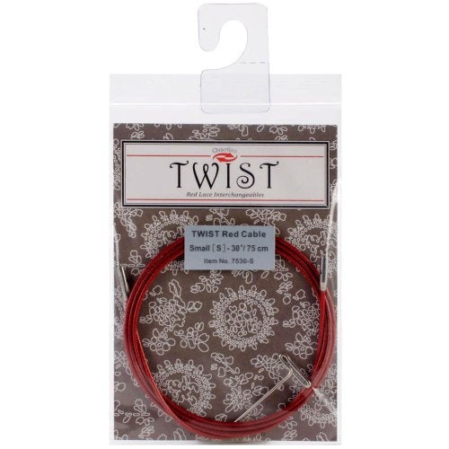 ChiaoGoo Knitting Needle Set, Small, Alloy Steel, Red, Interchangeable, Cable 30 inch (75cm), Twist Red Lace, 1 piece - Image 5