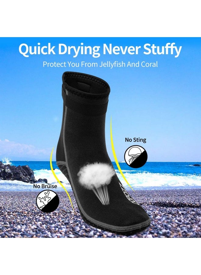 Copozz - COPOZZ Diving Socks 3mm Neoprene Beach Water Socks-Anti Slip for Snorkel Swim Youth Men Women - Image 1