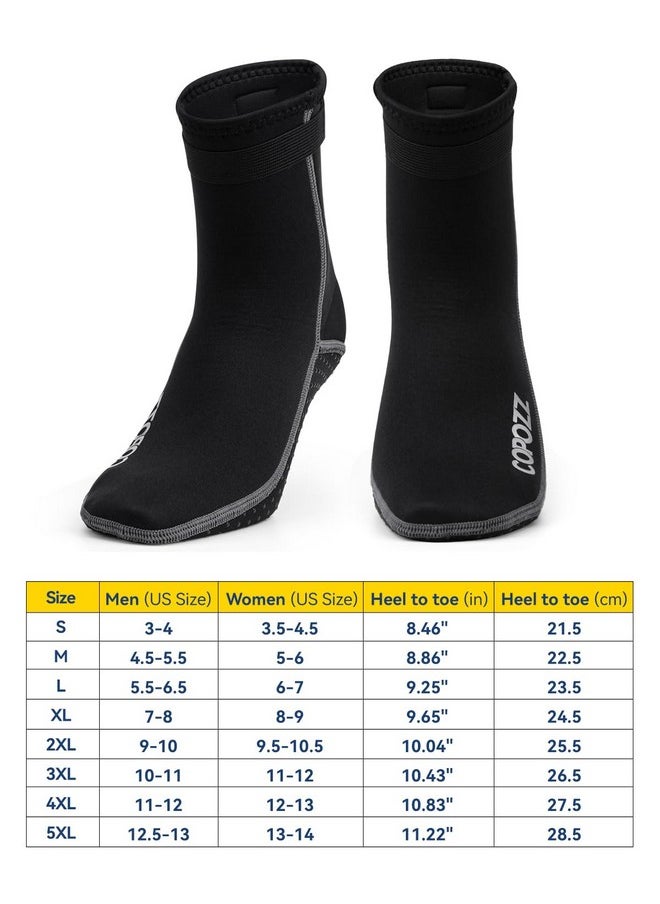 Copozz - COPOZZ Diving Socks 3mm Neoprene Beach Water Socks-Anti Slip for Snorkel Swim Youth Men Women - Image 1