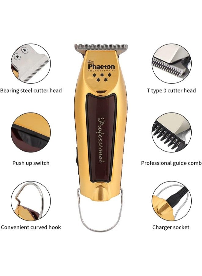 klarako Beard Trimmer for Men, Professional Electric Hair Cutting Machine Hair Trimmer, Fine-Cut Hair Trimmer, Electric Cordless Hair Clippers with Beard Shaping Tools(Gold) - Image 2
