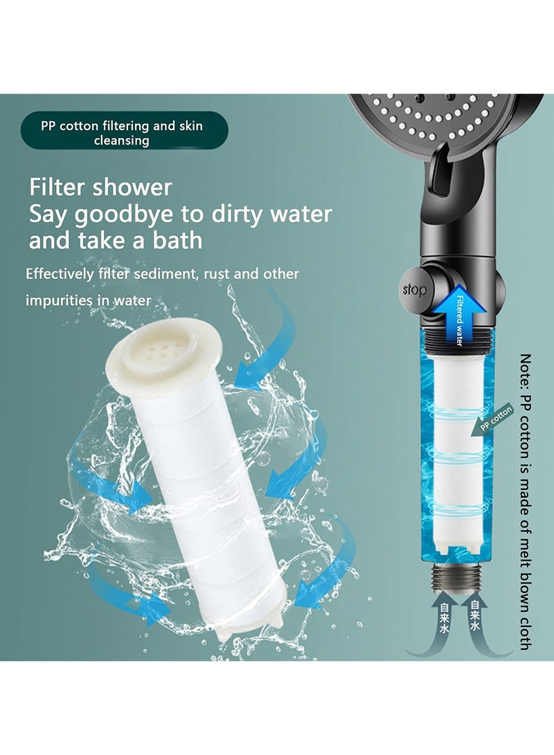 Handheld Shower Head with 150CM Hose and Adhensive Holder, 5 Spray Mode Handheld Shower Head with ON/OFF Pause Switch to Saving Water,Rainfall Spa Hand Held Water Sprinkler  - Image 3