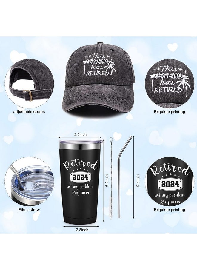 Sieral Sieral Retirement Gift Set for Men Guys Retired Gifts Include Tumbler Baseball Cap Socks Keychain with Gift Box, Tree Style  - Image 2