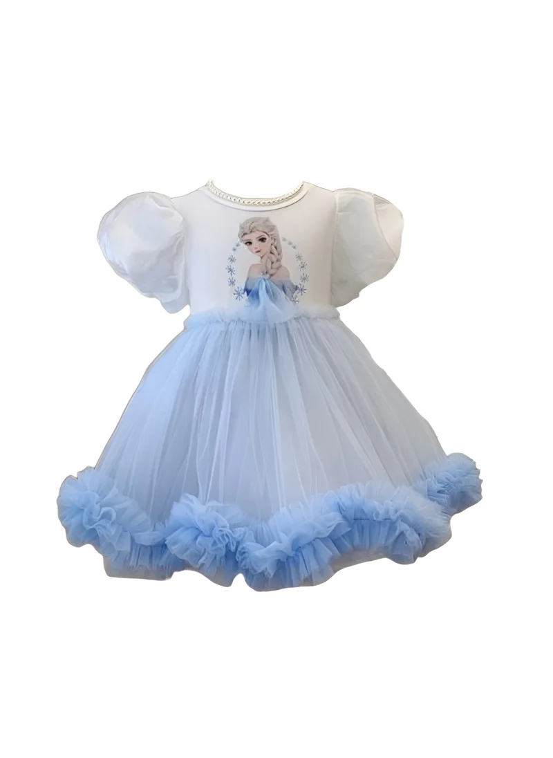 D'Daniela D' Daniela - Elsa Twinkle Princess Tulle Dress - Blue