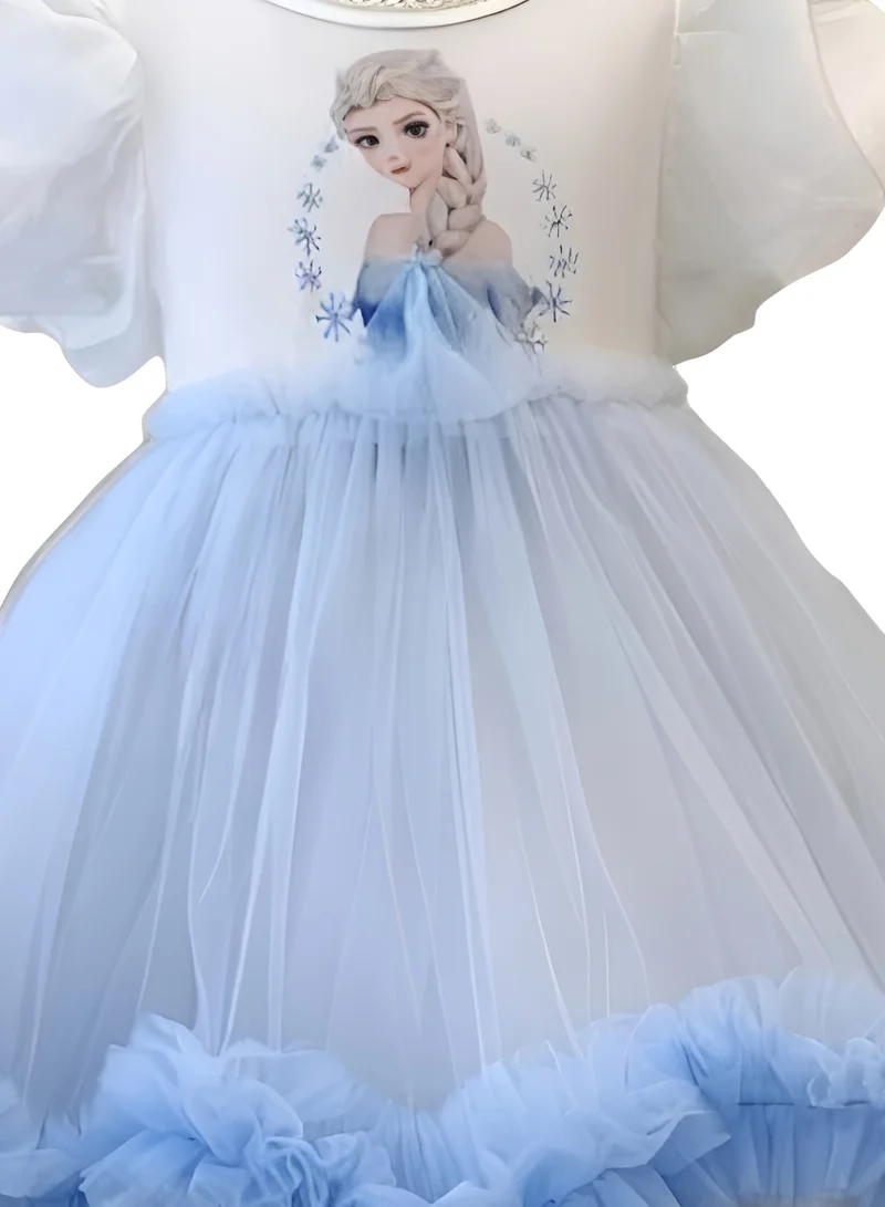 D'Daniela Tulle Ruffle Dress
