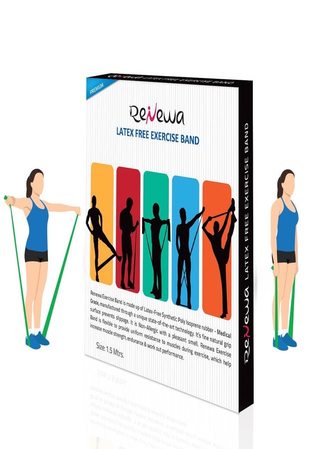 RENEWA Resistance Band for Workout Set Stretching & Exercise Bands Pull Up Bands for Home Exercise Bands for Gym Men & Women Resistance Bands Loop Bands Toning Bands Resistance Band Red (1.8 Kg) - Image 3