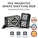 Shashibo Shape Shifting Box AwardWinning Patented Fidget Cube w 36 Rare Earth Magnets Transforms Into Over 70 Shapes Gift Box Download Fun in Motion Toys Mobile App Black White 2 Pack - Image 4