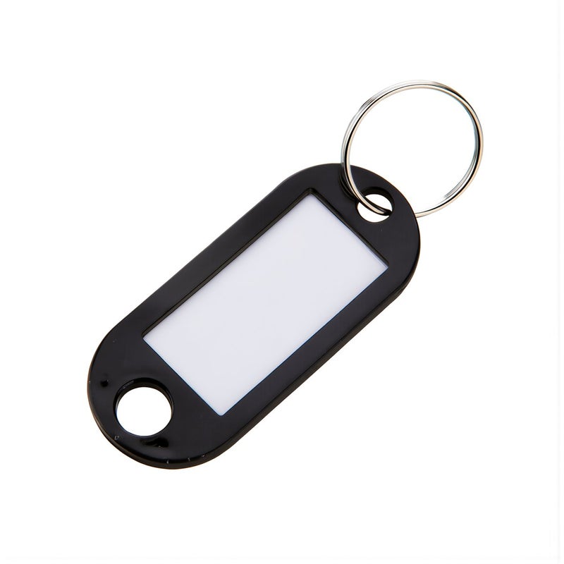 Key ID Tags Durable Plastic Key Label Rings 5x2.2cm for Luggage Sorting - Image 1