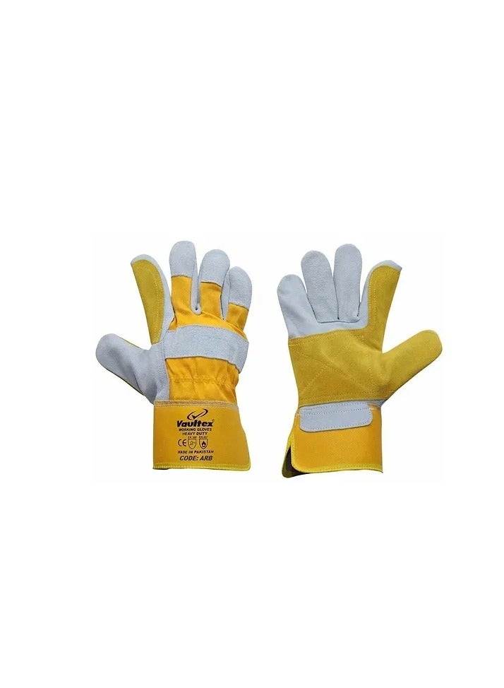 Vaultex Leather Hand Gloves Heavy Duty