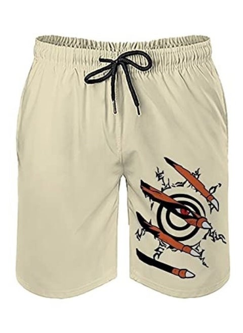 New Naruto 1108D Digital Printed Dragon Ball Double Layer Shorts