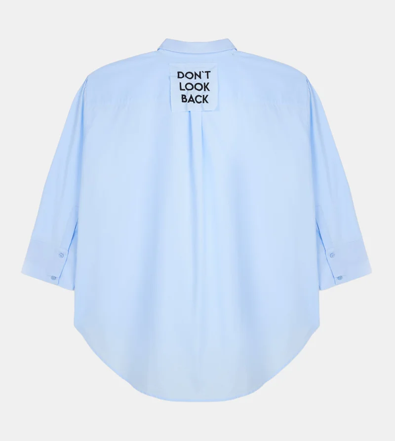 إف5 قميص نسائي أزرق