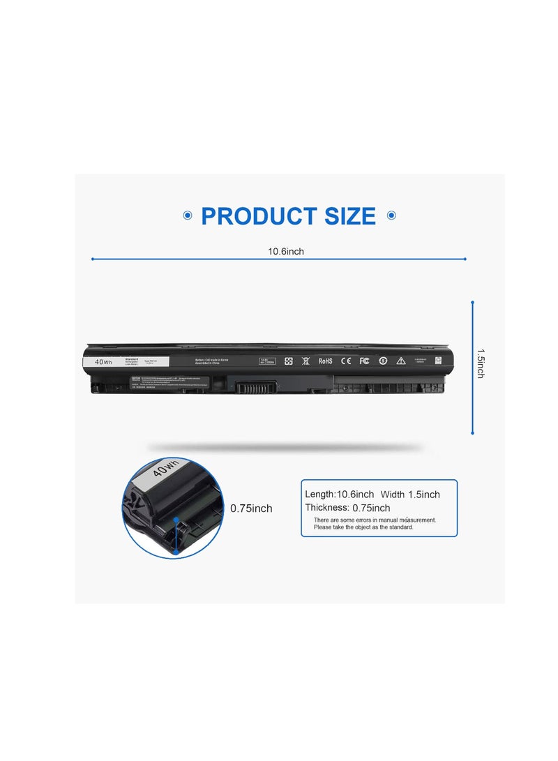Terabyte 40WH M5Y1K HD4J0 Battery Compatible with Dell Inspiron 15 3551 3552 3558 5558 5559 14 3451 3452 3458 17 5755 5756 5758 5759 INS14UD-1328W 1528B Vostro 3458 3558 GXVJ3 VN3N0 991XP M5YIK 453-BBBQ P60G - Image 3