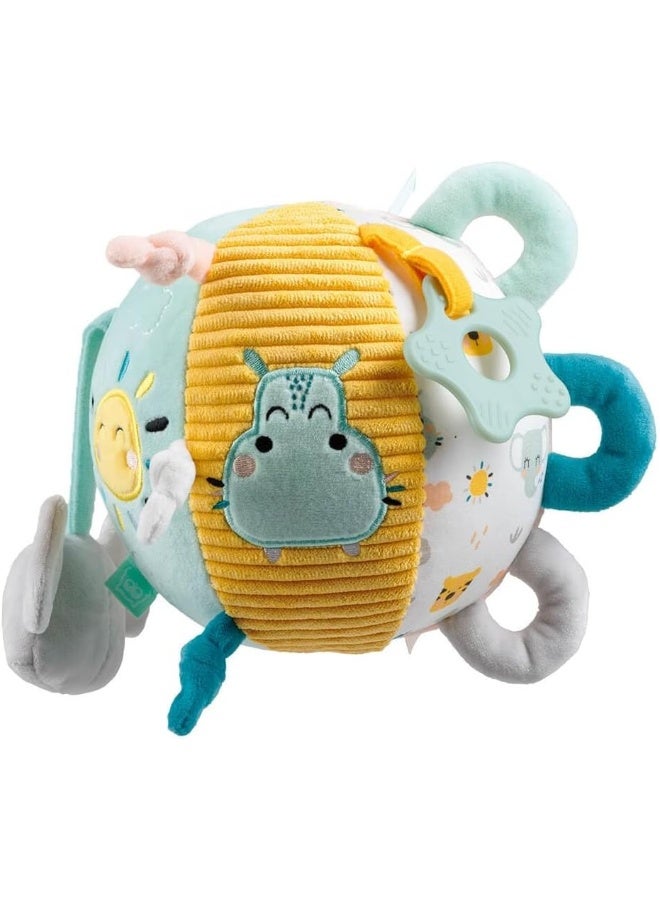 EUREKA KIDS Cucu Activity Sensory Soft Ball W/Carry Handle, More Than 10 Different Sensory Stimuli, Activity Ball For Newborn And Babies, Bpa-Free, Soft And Cuddly Plush Toy - Image 1